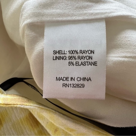 Revolve MAJORELLE Theo Butter Yellow Tie-Dye Leg Pants size Small - Picture 9 of 10